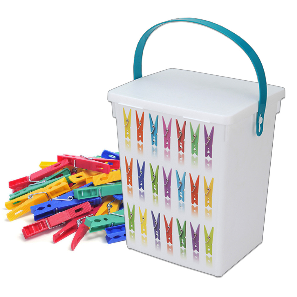 Laundry Clothes Peg Storage Container Dishwasher Tablets Washing