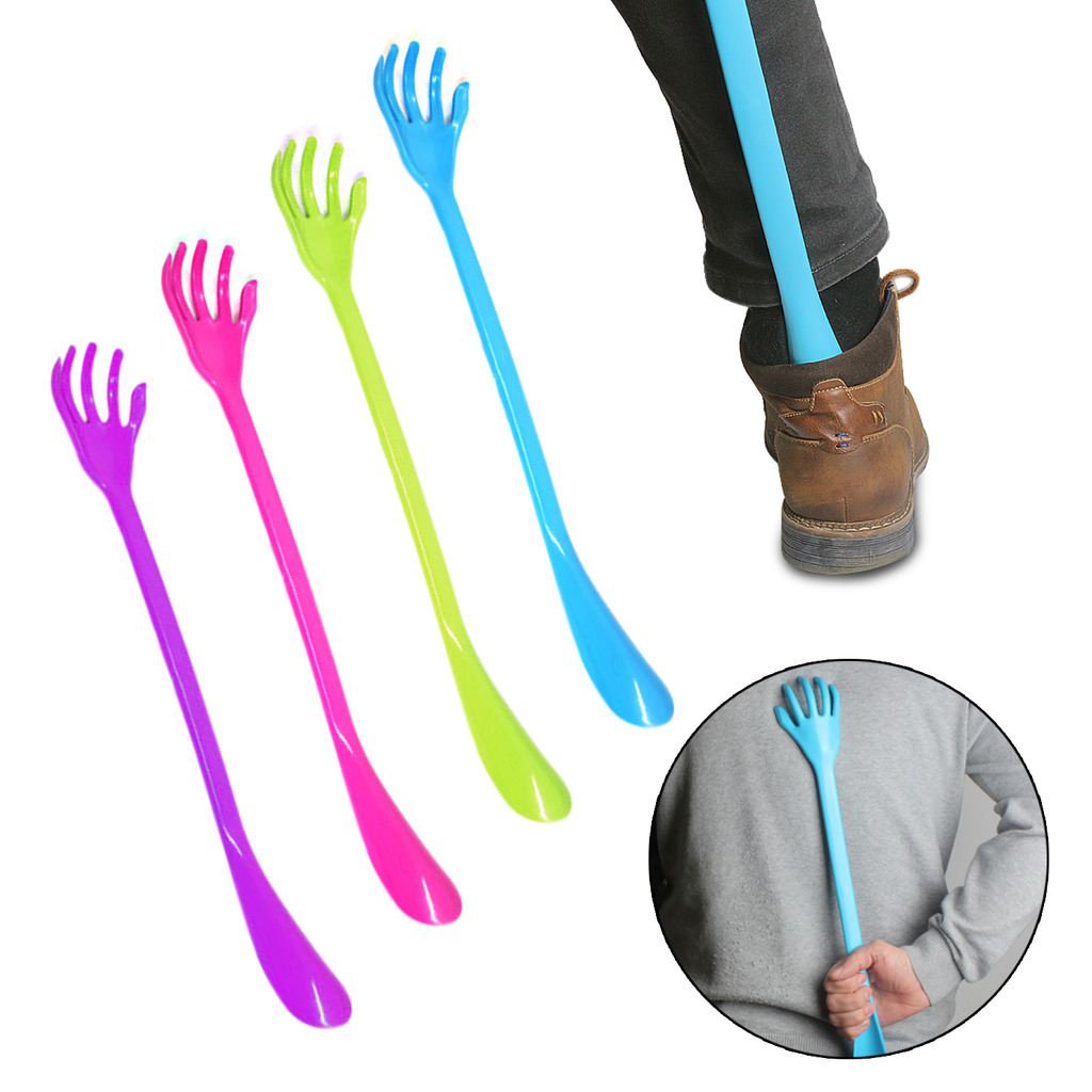 Back Scratcher Shoe Horn Boots Massager Mobility Aid Long Handle Head ...