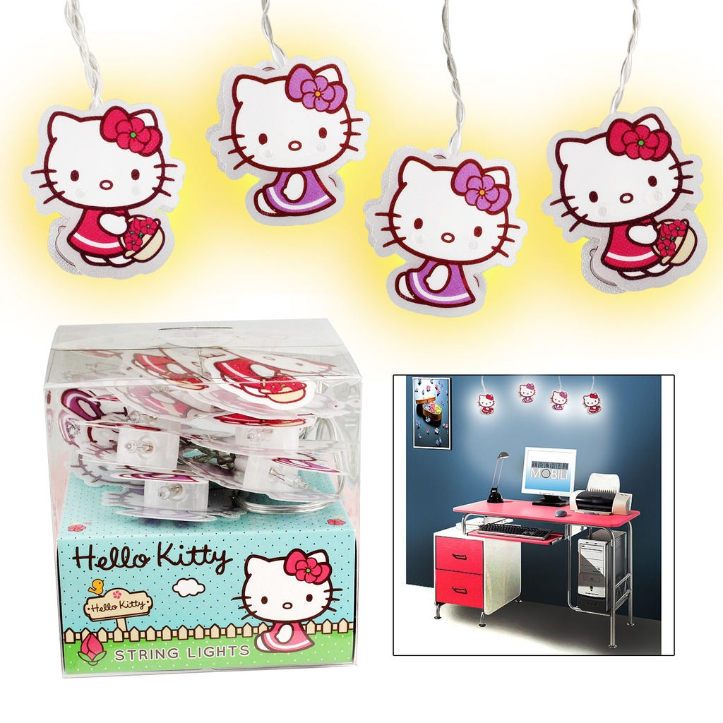 Hello Kitty Party Lights Decorations Girls Playroom Bedroom String